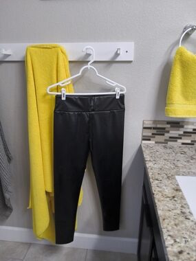 Black Faux Leather Leggings